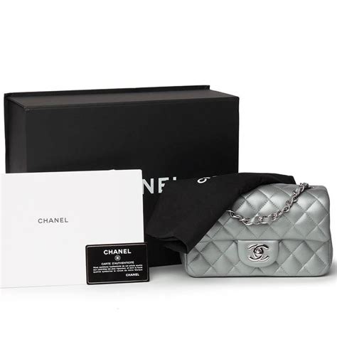 chanel mini lambskin silver|chanel lambskin handbags.